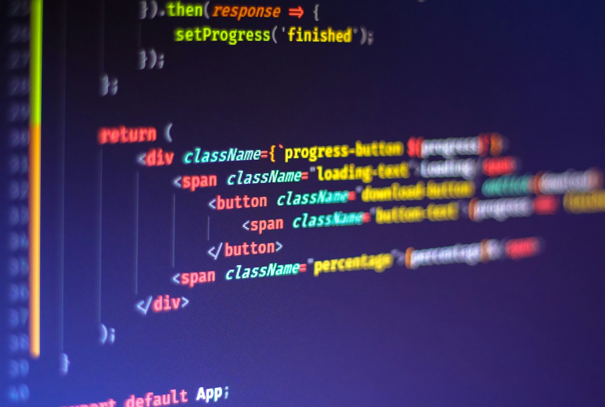 Source code with syntax highlighting on a dark screen